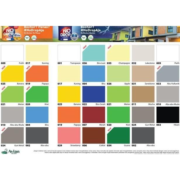 CAT NO DROP 1 KG - 002 ABU-ABU murah