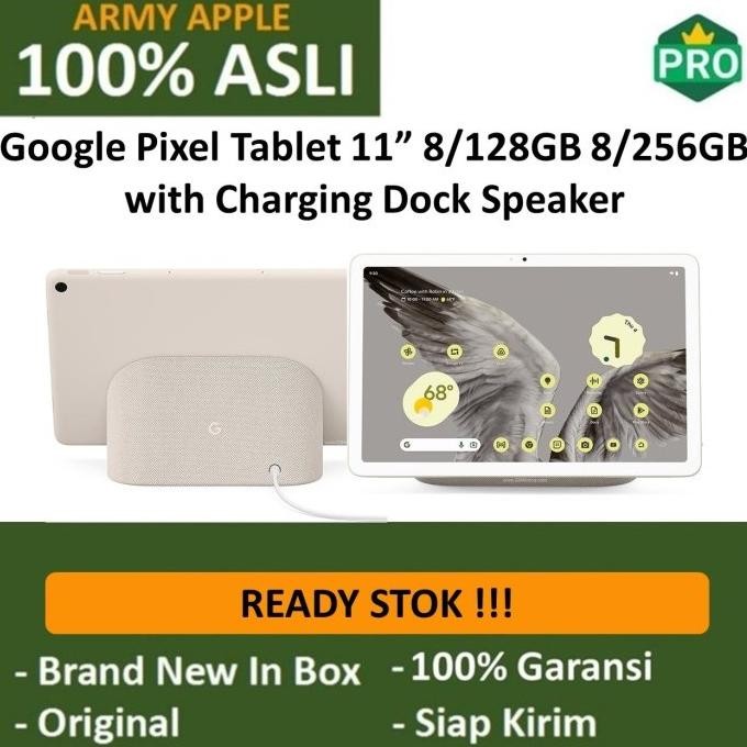 Google Pixel Tablet 11 8/128GB 8/256GB with Charging Dock Speaker