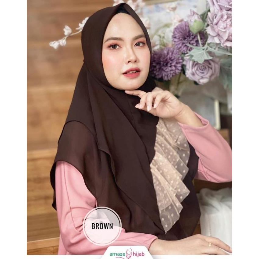 Promo Hijab Bergo Andin Kekinian Wanita Cantik Bahan Eksklusif