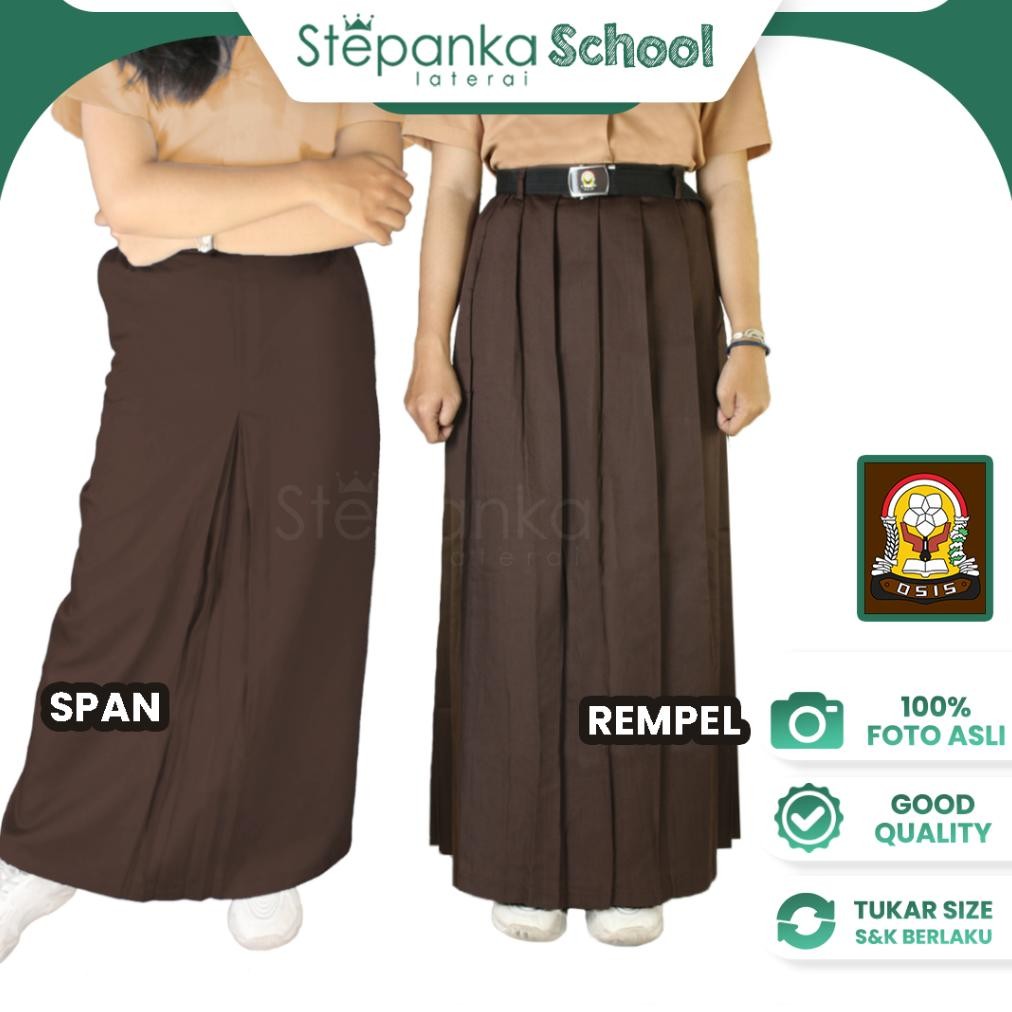Rok Pramuka SMA Rok Pramuka Penegak Seragam Sekolah Seragam SMA Rok Rampel Coklat Rok Span Pramuka R