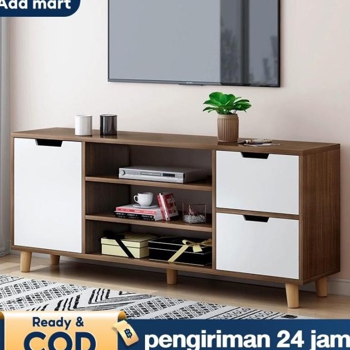 Meja Tv Rak Tv Minimalis Murah 140CM Bufet TV Kayu Lemari Tv Model Terbaru 2024 Minimalis