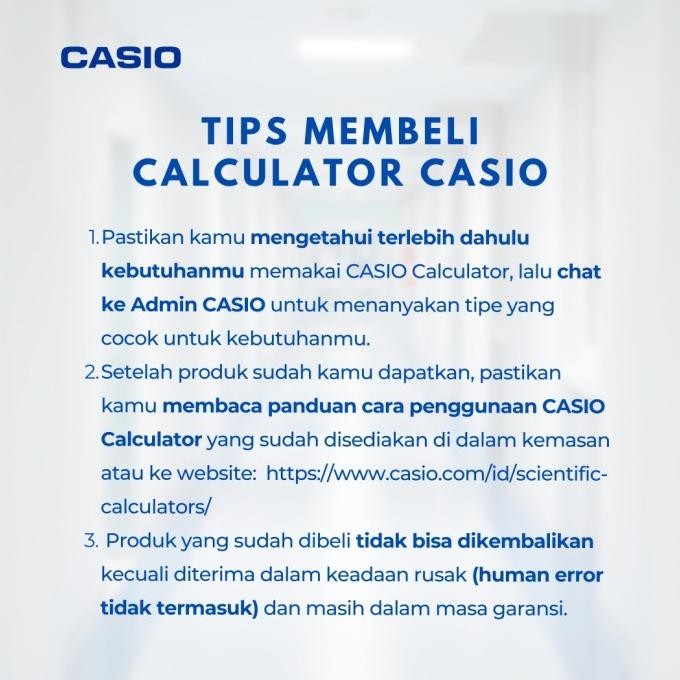 

Bisa Grab! Casio Scientific Calculator Fx-350Es Plus
