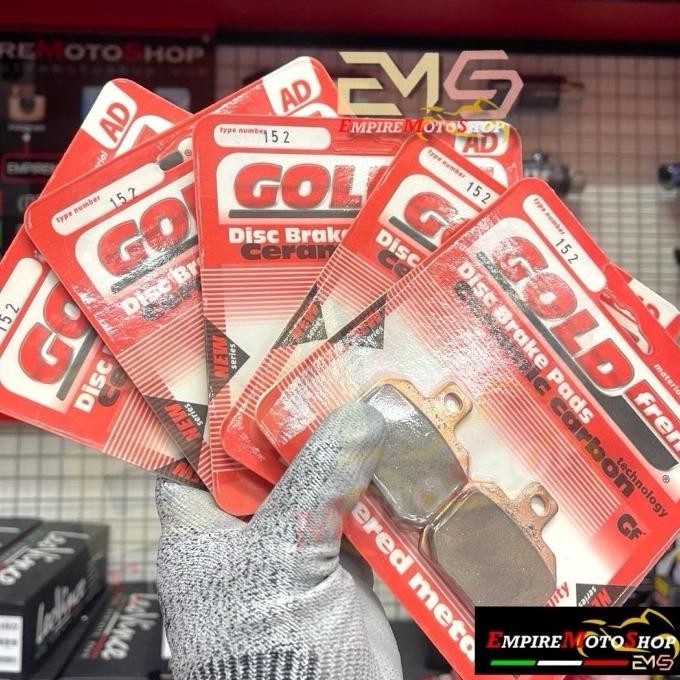 Goldfren Kampas Rem Ad152 Kaliper Brembo 2 Piston 1 Pin Gold Fren
