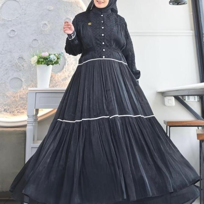 Murah Belifi - Miray Series Set Pashmina  Kancing Semi Sutra / Rose Organza Muslimah Turki Baju Jilb