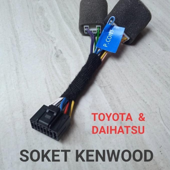 Soket Tape Mobil Kenwood Untuk Toyota Dan Daihatsu Original