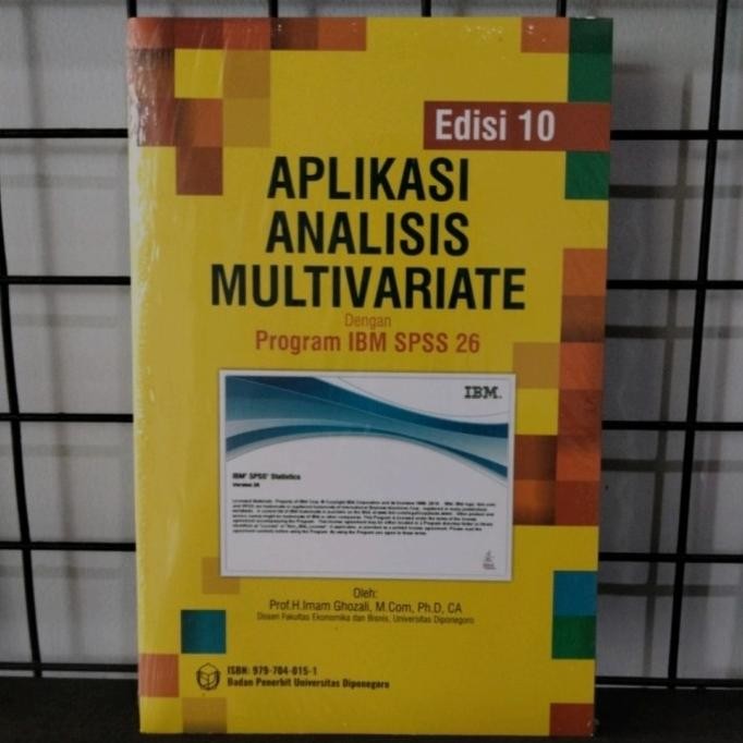|| PICKS / aplikasi analisis multivariate dengan program ibm spss 26 imam ghozali ||~~~