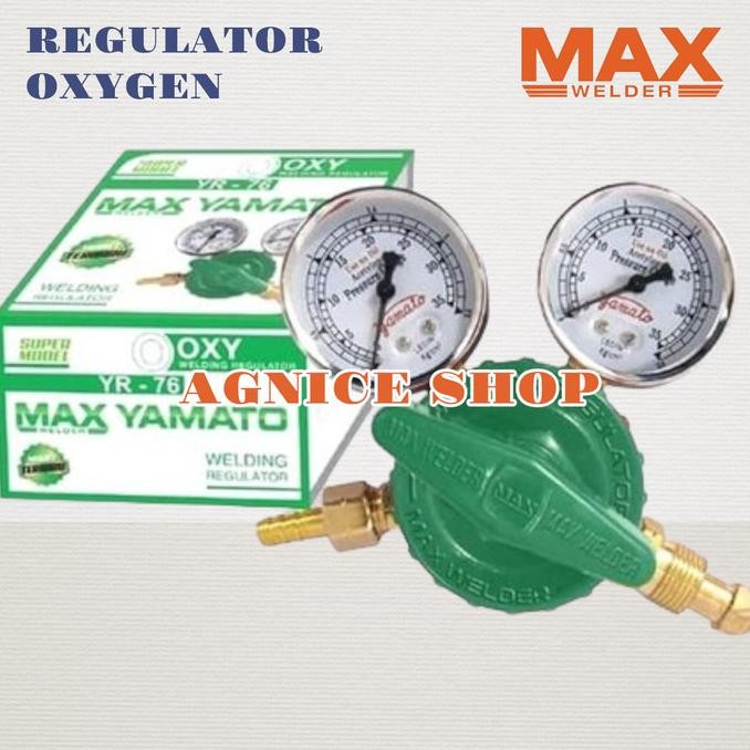 ORIGINAL REGULATOR LAS OKSIGEN MAX YAMATO TABUNG GAS OXYGEN WELDING ORIGINAL DAN TERPERCAYA