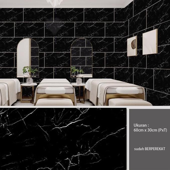 keramik dinding wallpaper dinding vinyl marble 30 x 60cm stiker keramik dinding dapur Pvc