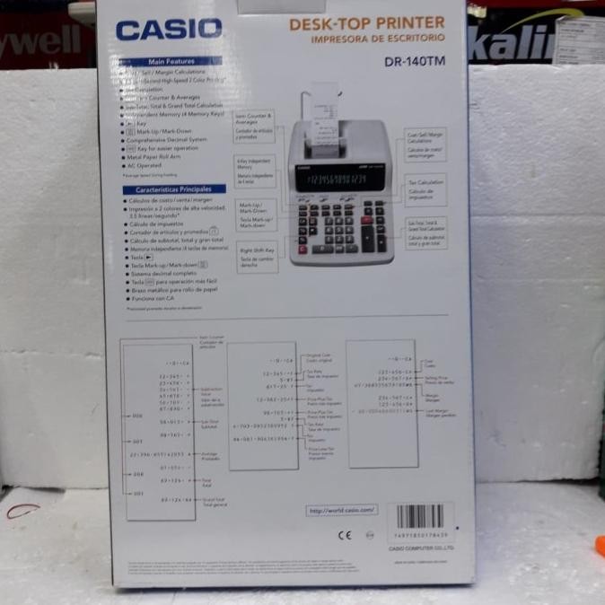 

Casio Desk Top Printer Dr 140 Tm 14 Digit