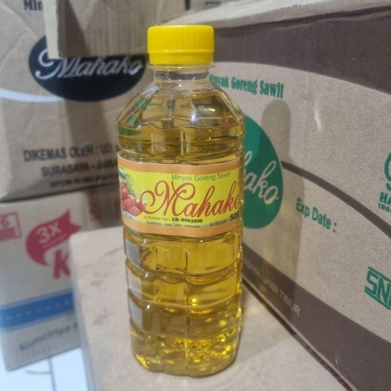 

Minyak Goreng 500Ml Mahako 1 Karton Kemasan Botol ( 1Dus Isi 24 Botol ) Terbaru Best Quality Asli 100% Original