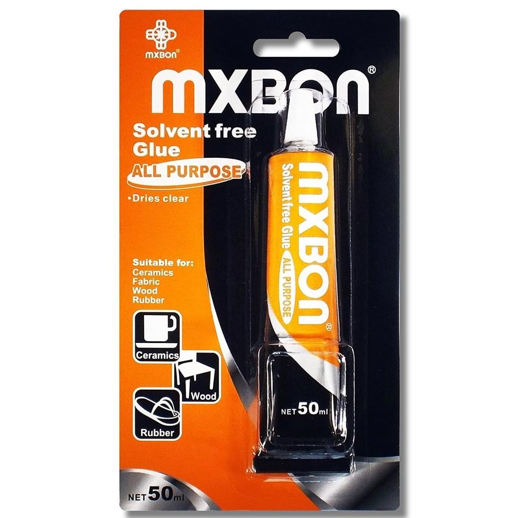 

Promo Mxbon glue solvent free fabric,Lem kain 20Ml transparan COD