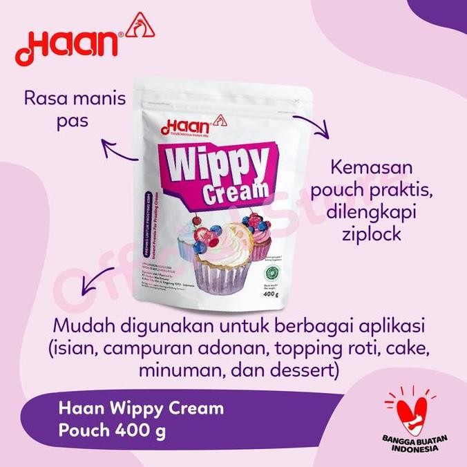 

HAAN WIPPY CREAM POUCH 400gr murah