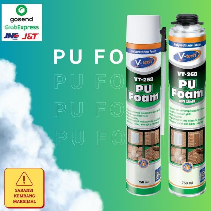 Promo PU Foam  / Sealant Spray / Busa Anti bocor / Isi 750ml / Insulasi Panas & Suara Ramah Lingkung