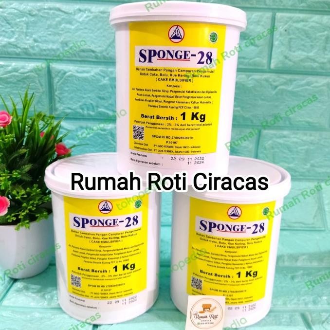 

SP MERK SPONGE 28 BAHAN PENGEMBANG MAKANAN ELMUSIFIER KEMASAN 1KG SP28 murah