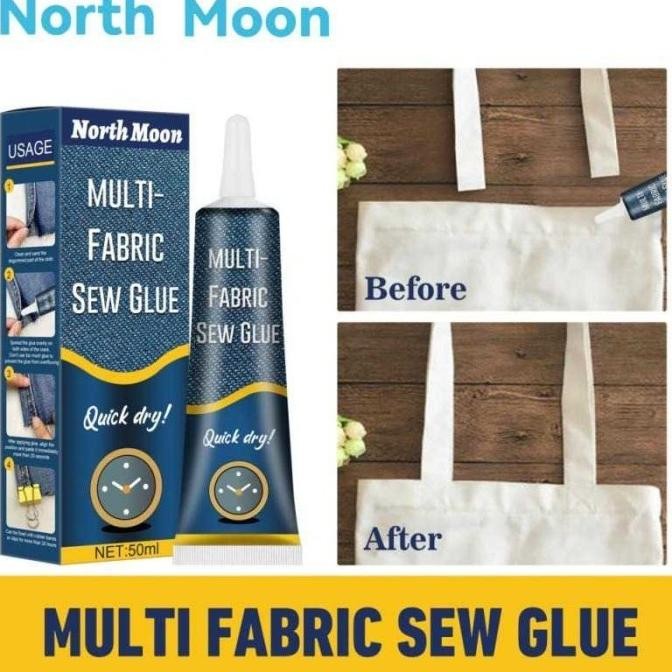 

Promo Sew Glue Liquid Lem Perekat Kain Kulit textile sepatu 50m COD
