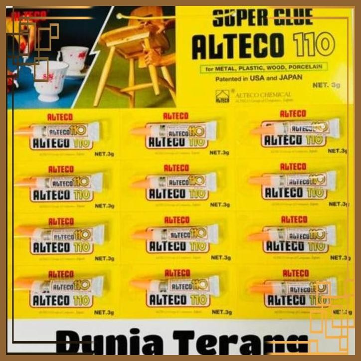 

[DTG] LEM ALTECO 110 3G KUNING - LEM SUPER GLUE ALTECO110 3 G - CYANOACRYLAT