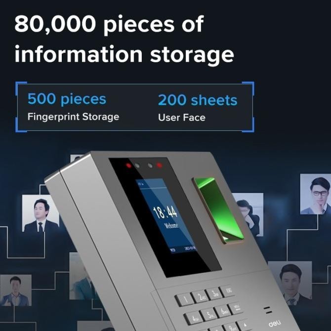 

Grosir Deli Mesin Absensi Wajh & Sidik Jari Es161 Attendance Machine Garansi Resmi