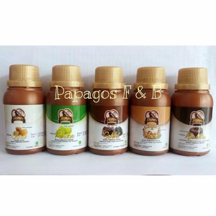 

Perisa / Pasta Hamer Hammer Susu Pandan Coklat Kopi Moka100 gr / gram murah