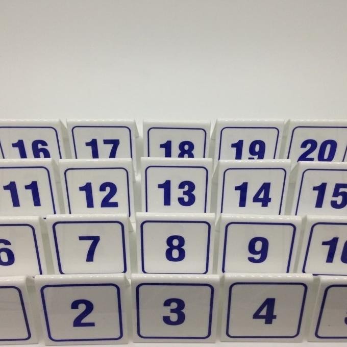 

Murah Acrylic Nomer Meja 1-20