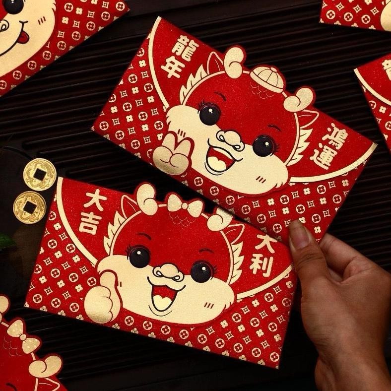 

Mega Sale ANGPAO BESTSELLER PREMIUM IMLEK DRAGON 2024 hongpao dragon lucu murah premium tebal hong pao Premium