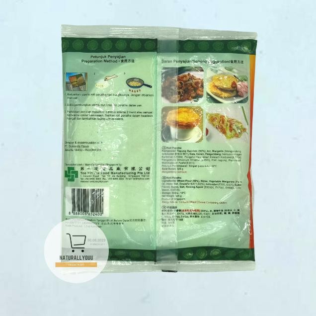 

OS TYJ Roti Paratha Plain 325Gr murah