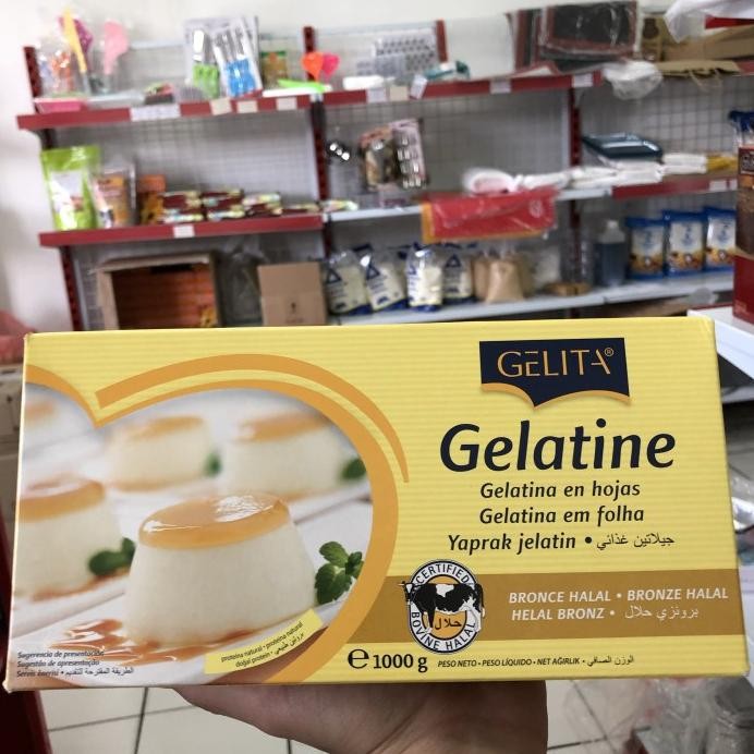 

Gelatin lembaran halal 10 lembar gelatine sapi gelattin sheet shett murah