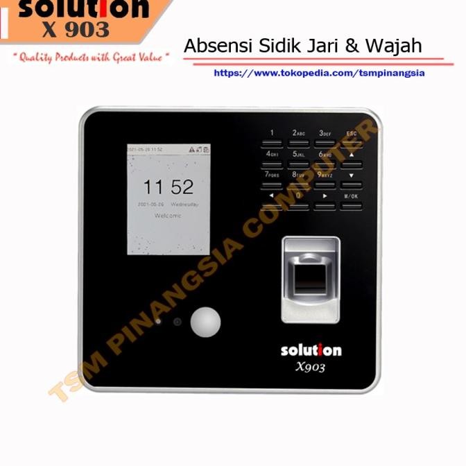 

Grosir Solution X903 Mesin Absen Sidik Jari Fingerprin Dan Wajah