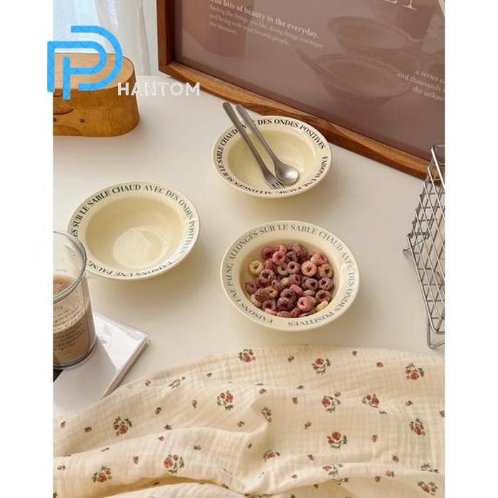 Phantom [Minihome] Chaud Mini Bowl Mangkok Piring Korea Aesthetic Homecafe Minimalis Alas Makan Kera