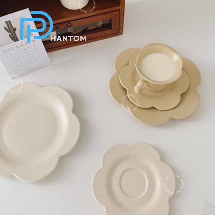 Phantom [Minihome] Kara Teacup Cangkir Teh Piring Tatakan Saucer Dessert Plate Piring Kecil Mug Kopi