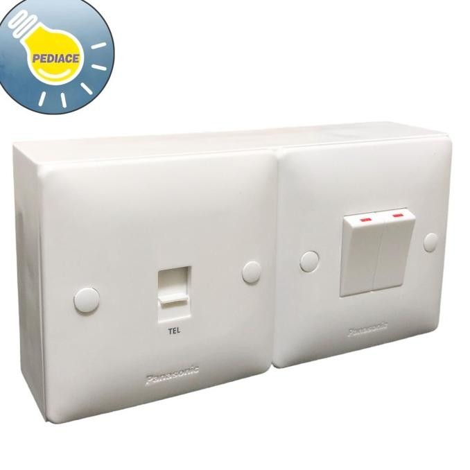 Stop Kontak Telepon + Saklar Seri Outbow Panasonic Acrosea