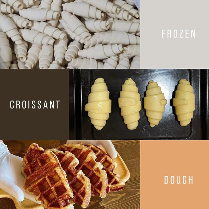 

Frozen Croissant Dough @ 30gr Ready To Bake Croffle - BonPatis Butter murah