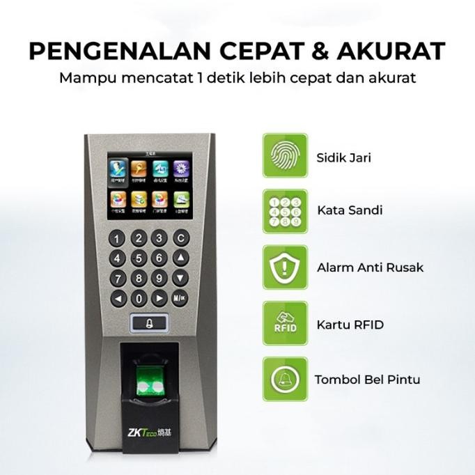

Murah Mesin Absensi Fingerprint Zkteco F18 Access Door | Akses Kontrol Absensi Dan Sidik Jari | Zkteco F18 | Mesin Absensi Kartu