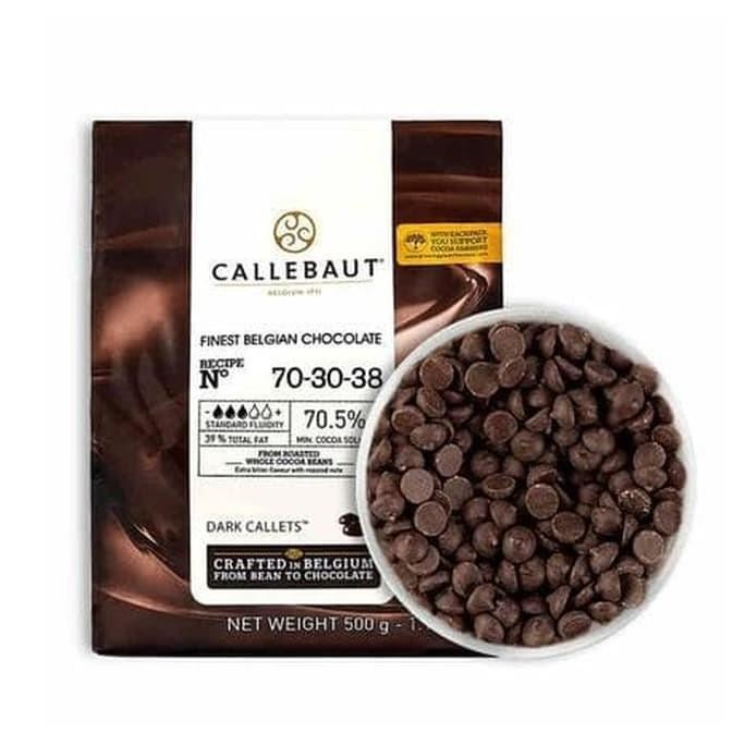

CALLEBAUT coklat dark 100gr pahit belgia callet couverture 70,5% NOIR murah