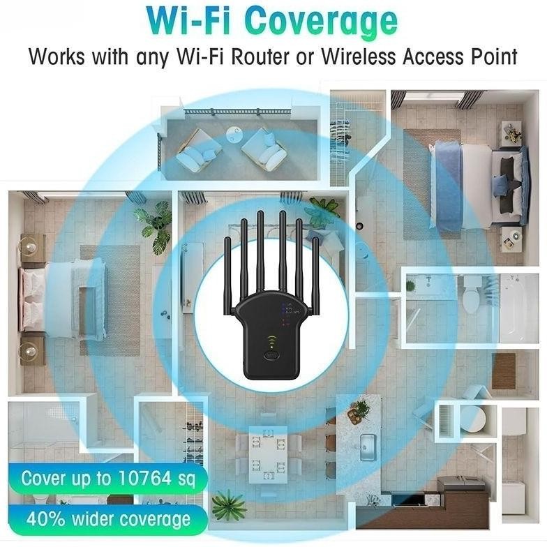 Wifi Repeater 4Tx 300M Wifi Wireless Range Extender Router Wifi Extender Penguat Wifi Sinya Repeater