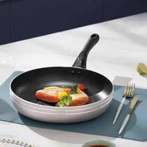 Promo Sinda Wajan Penggorengan Teflon Anti Lengket Stainless Steel / Wajan Teflon Stainless 24Cm Pan