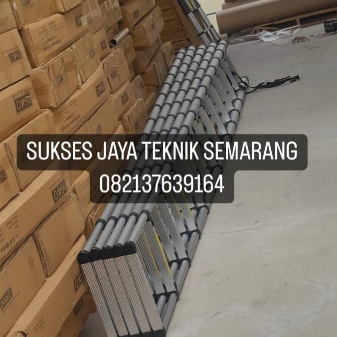 Tangga Aluminium Teleskopik 7 Meter Denko New Stok
