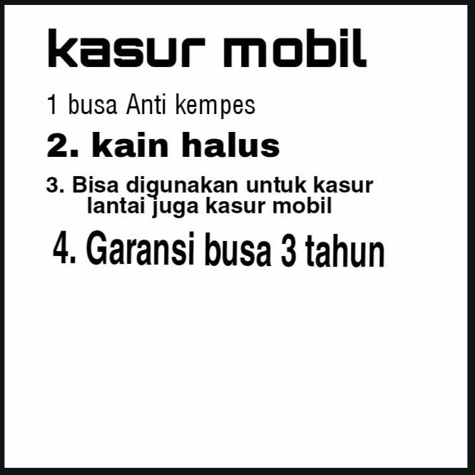 Kasur Mobil Ertiga/Kasur Mobil AvanzaXenia/Kasur Mobil Expander