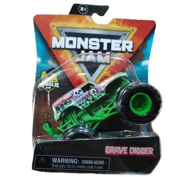 Hotwheels Monster Jam Jump Wheelie Grave Digger Spin Master Original