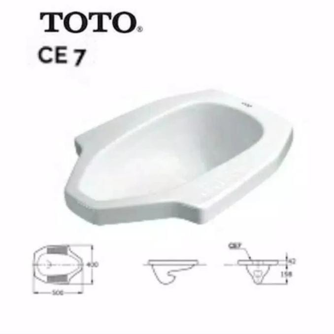 Closet Jongkok Toto Ce7 /Closet Jongkok Toto Ce 7 /Closet Toto New Stok