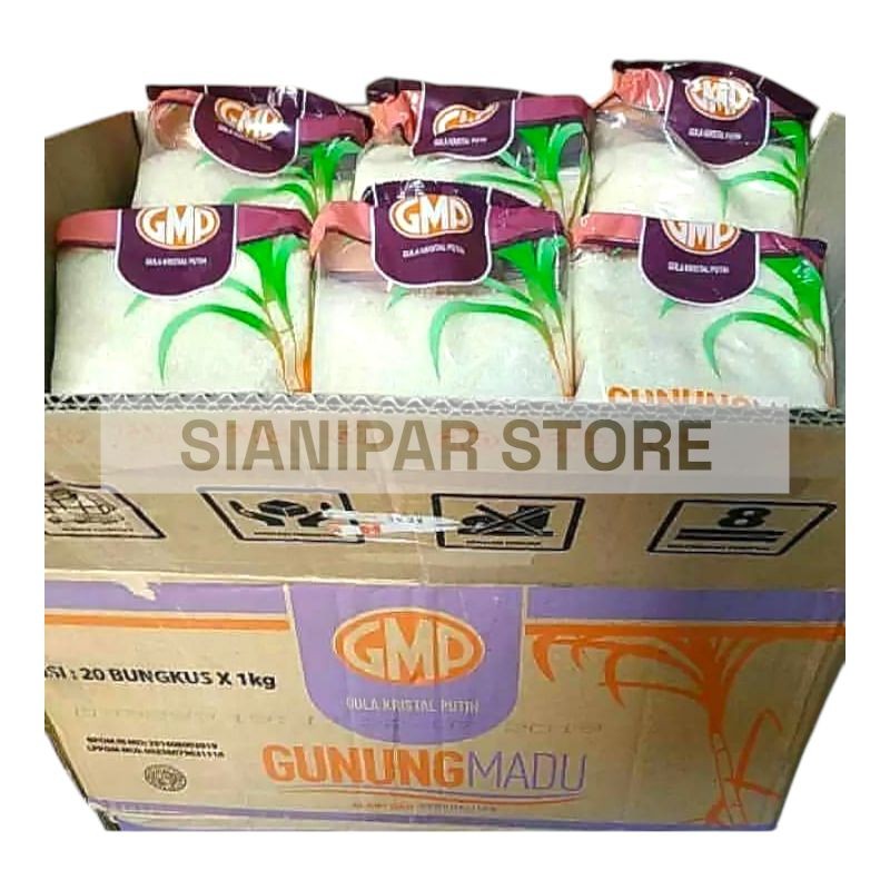 GMP Gula Pasir 1Kg Isi 20Pcs [ Harga Perkarton ]