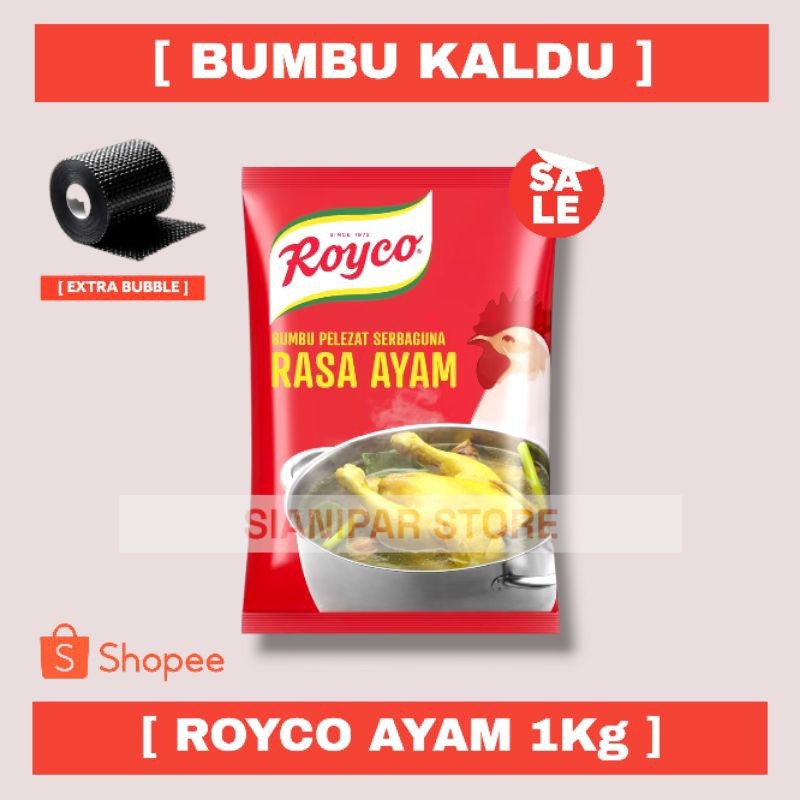 

ROYCO BUMBU PELEZAT SERBAGUNA AYAM PCK 1000g - 1kg