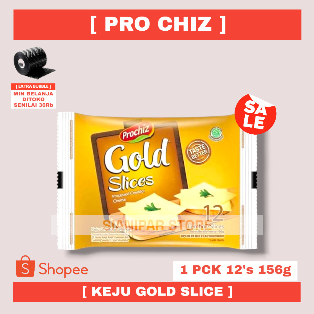 

PRO CHIZ KEJU GOLD SLICE 12'S PCK 156g