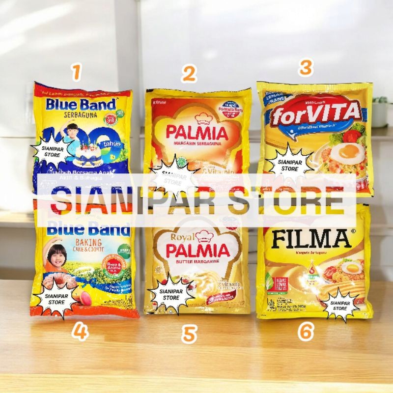 

Margarin Pck 200g - [ Blue band, Palmia, Forvita, Filma ]