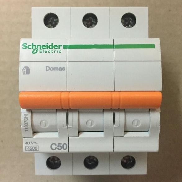 Mcb 3p 3 phase 50a 50 ampere schneider