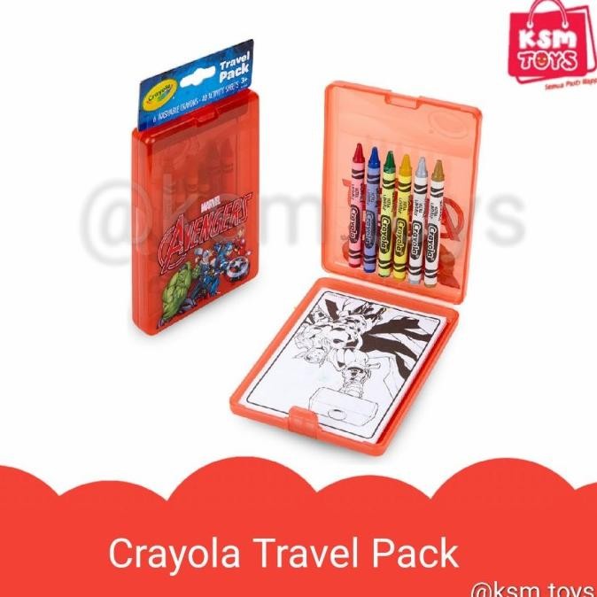 

Crayola Avengers Travel Pack activity