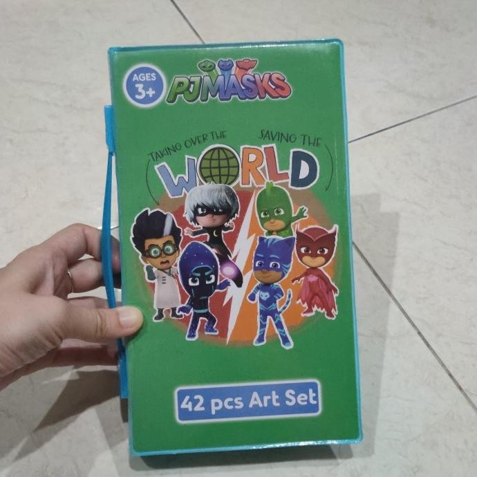 

PJ Masks Art Set 42 pcs stationary spidol crayon produk familia