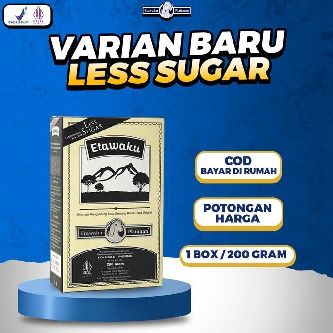 

Sale Etawaku Platinum Less Sugar - Paket 1 Box Less Sugar 200Gram Dairy Milk