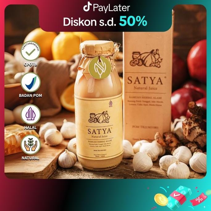

Sale Satya Natural Juice (Jus Bawang Putih Tunggal, Jahe Merah, Madu Hutan, Cuka Apel, Lemon)