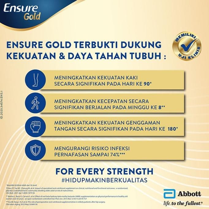 

Grosir Ensure Gold Vanila Susu Nutrisi Dewasa 380 G Termurah Dan Berkualitas