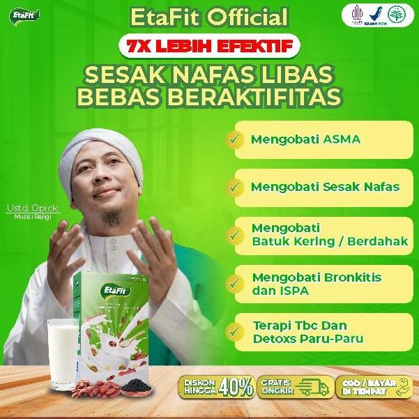 

Murah Etafit - Detox Paru-Paru Dan Terapi Tbc - Susu Kambing Etawa Asli 100% Original Murnoi Bubuk Dairy Milk Bahan Herbal Rendah Gula - Paket 3 Box Lebih Hemat
